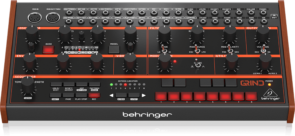 Behringer Grind Synth Panel